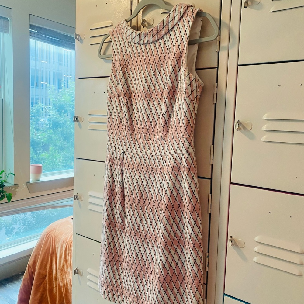 Boden Pink and Cream Dress | Size US 4P | Never Worn